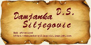 Damjanka Šiljegović vizit kartica